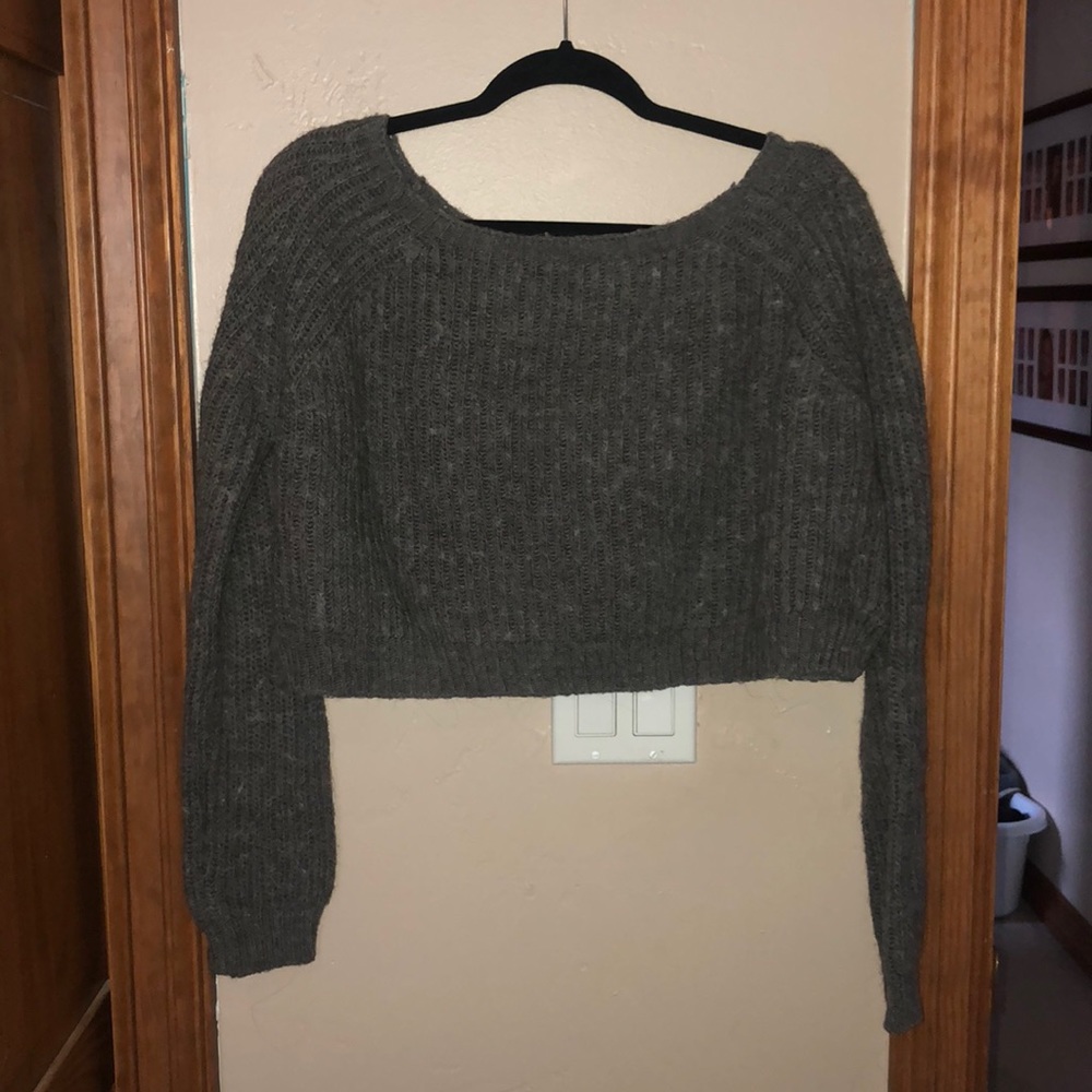 brandy cropped sweater